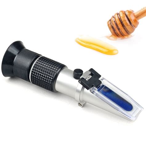 how to use a portable refractometer for honey|refractometer honey tester.